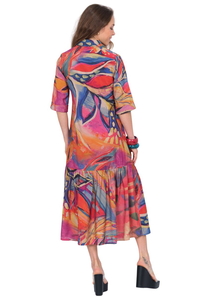 Vega Midi Dress - Multi Jewel