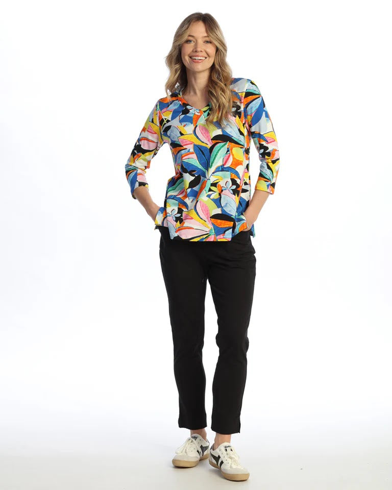 Slim Pocket Cotton Pant - Jet Black