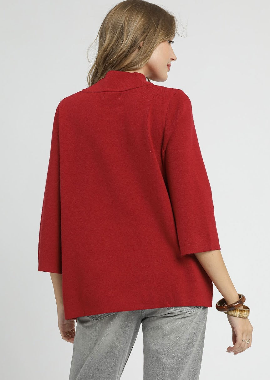 The Betty Sweater - Crimson