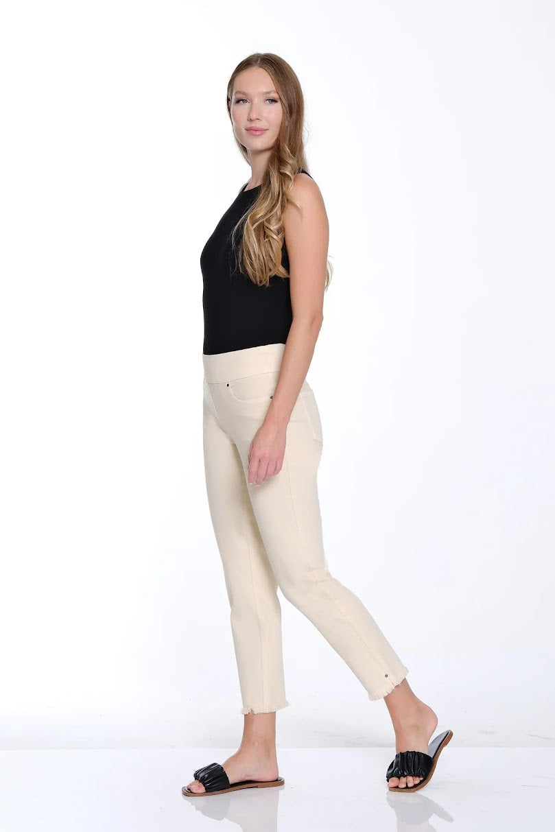 Slim Sation Ankle Pant - Parchment
