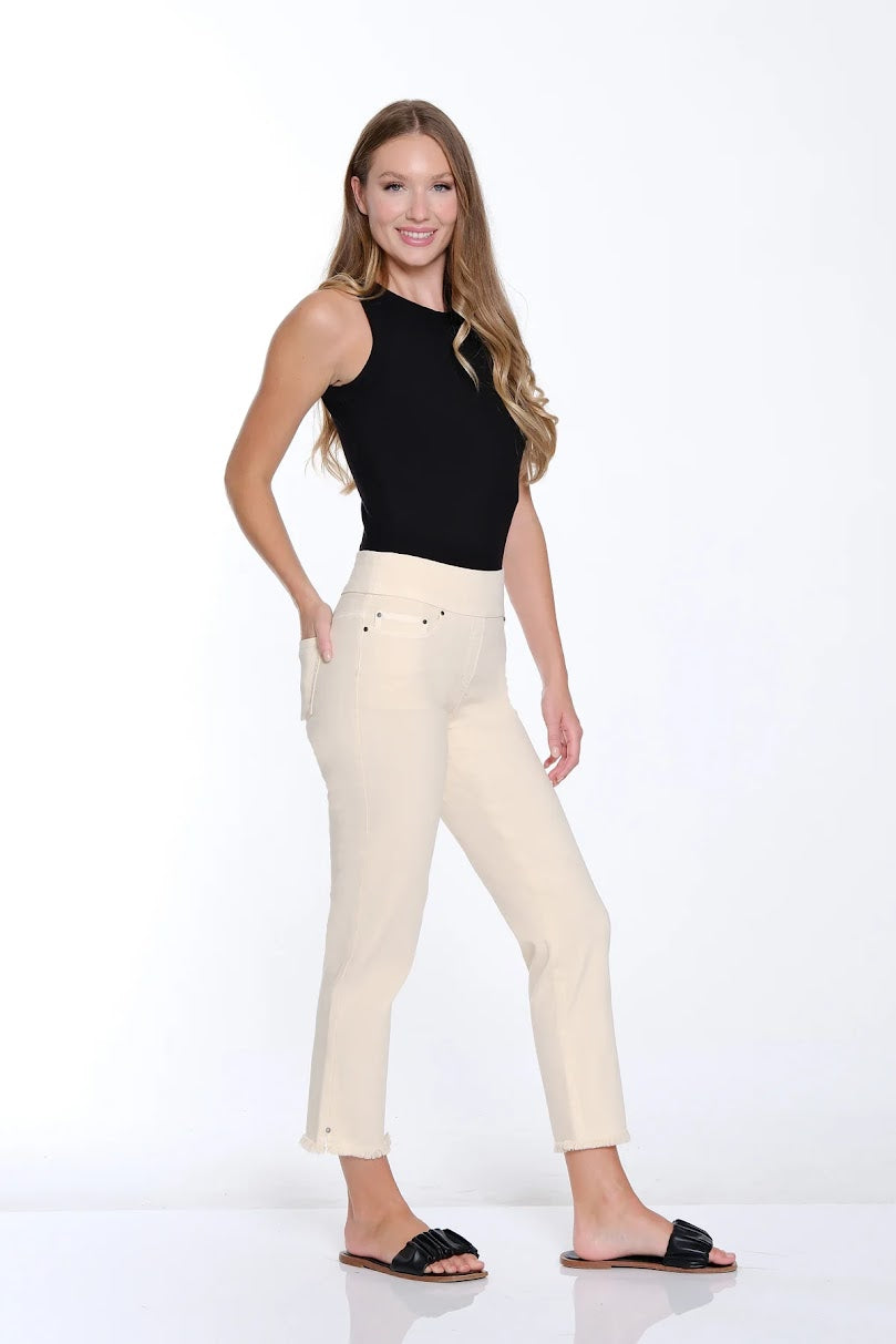 Slim Sation Ankle Pant - Parchment
