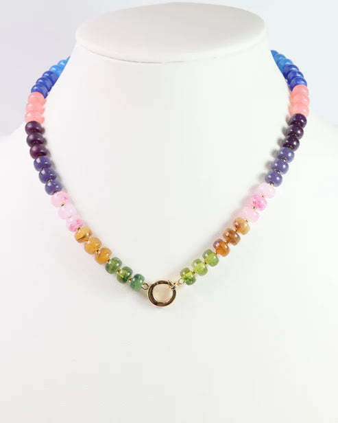 Tiara Beaded Toggle Necklace - Multi