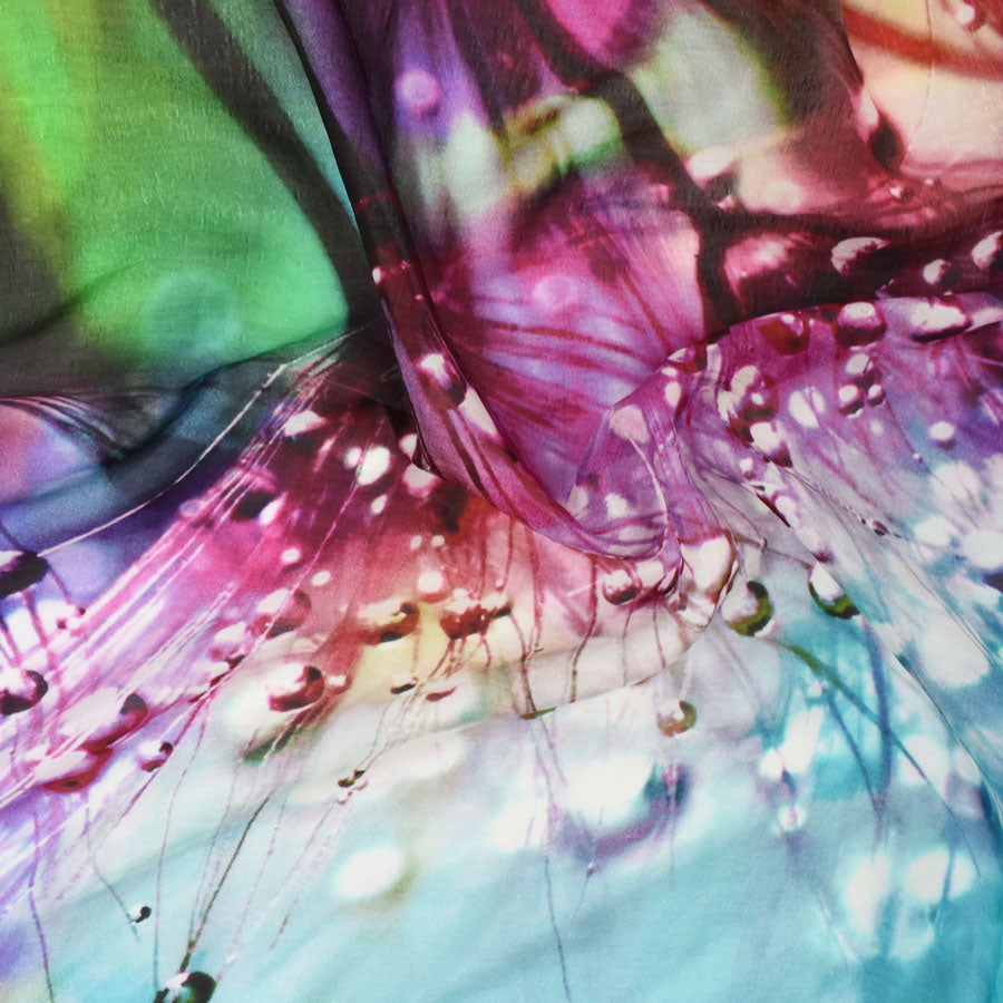 Digital Flower Print Scarf - Multi