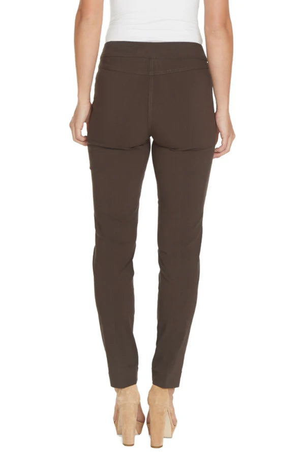 Slim Sation Wide Band Pant - Chocolate